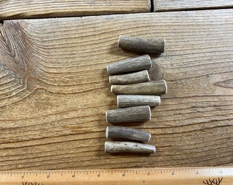 8 Deer Antler Pieces- Toggle Button Blanks - Drilled your way - Lot No. 210901-N