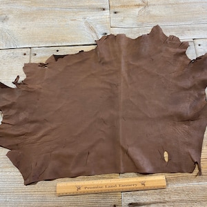 Calf Hide Leather - Front 1/2 Hide - Chocolate - Lot No. 210923-ZZ