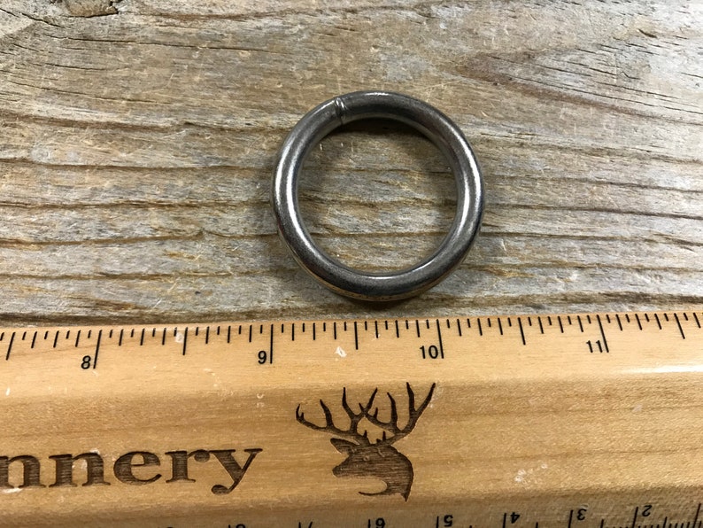 1 Inch Plated Steel Ring Welded - Leather Hardware - Stock No. BUCKLE ...
