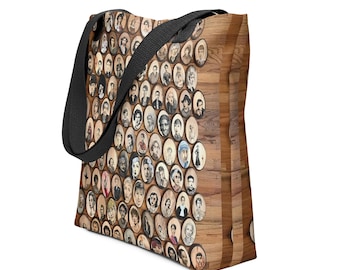 Bolso de mano con retratos de mujeres