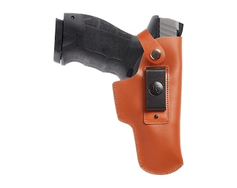 Kaliber Holster Sarsilmaz Sar9 Holster, IWB Leather Holster for Smith & Wesson MP 9mm.40.45, Concealed Carry Holster with Belt Clip