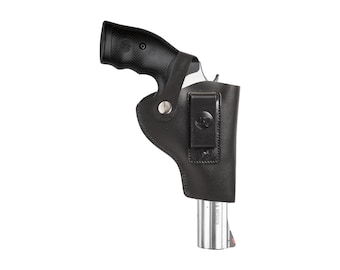 Handmade Leather IWB 357 Magnum Holster, Concealed Carry, Free Engraving