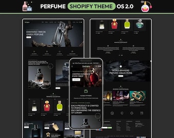 Tema Shopify de perfumes | Sitio web de Shopify sobre fragancias | Sitio web mínimo de Shopify | Sitio web de perfumes | Tema Shopify de fragancias | Tema Shopify