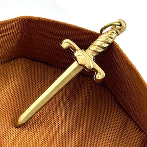 Tiny Sword Charm Vintage Charm Brass Vintage Jewelry Vintage Necklace Pendants For Women Sword Pendant Vintage Brass Charm Gifts For Her