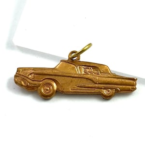 Vintage Charm Pendant Brass Metal Charms For Bracelets Dainty Pendants Vintage Ford Thunderbird Car Jewelry For Women Gift For Her