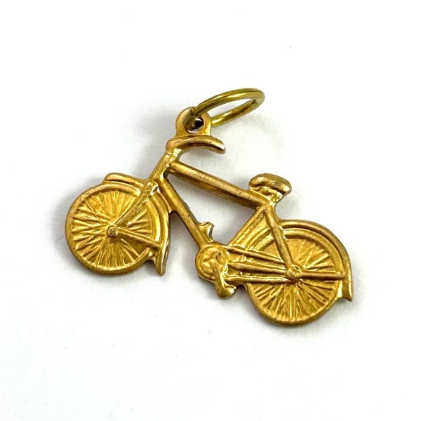 Vintage Bicycle Charm Pendant Brass Metal Charms For Bracelets Dainty Pendants Vintage Bike Jewelry For Women Gift For Her Tiny Bike Charm