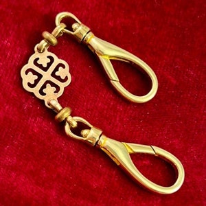 Swivel Clip Clasp Brass Keychain Purse Clips Bag Accessories For Charms Gifts For Her Charm Holder Clip Double Clasp Fancy Unique Jewelry