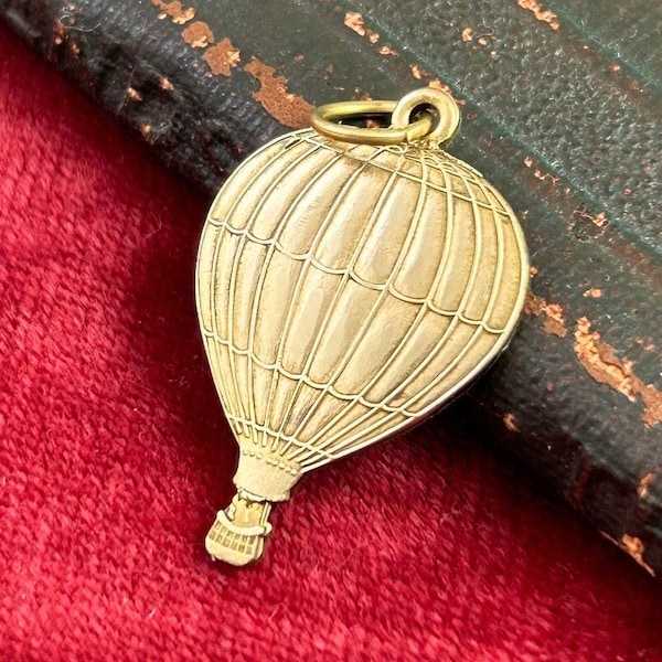 Hot Air Balloon Charm Pendants For Women Hot Air Balloon Gifts For Her Travel Romance Adventure Brass Metal Jewelry Bracelet Charm