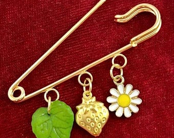 Large Safety Pin, Vintage Safety Pin, Kilt Pin, Vintage Brass Pin