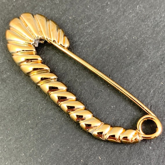 Vintage Safety Pins, Gold Safety Pin, Safety Pins,