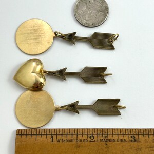 Colgante para mujer, diseño de corazón vintage de latón con forma de corazón, estilo francés, ideal para regalar en San Valentín. imagen 10
