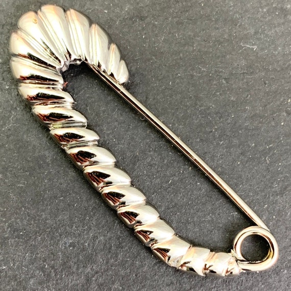 Vintage Safety Pins, Silver Safety Pin, Safety Pin