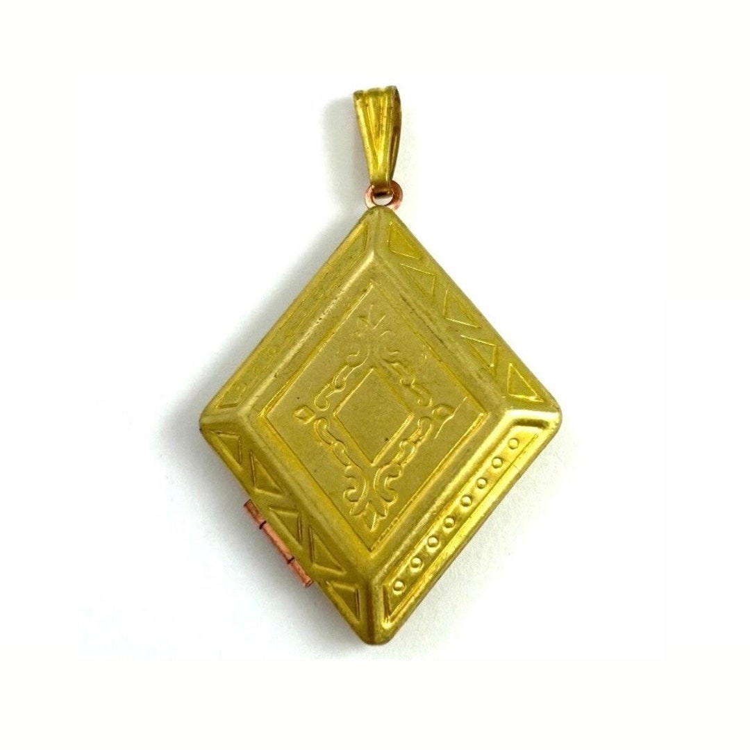 Vintage Locket Necklace Pendants for Women Vintage Jewelry Diamond