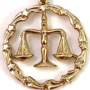 Libra Charm, Libra Jewelry, Libra Charm Gold Vintage, Zodiac Gifts, Zodiac Charms, Astrology Jewelry For Women, Libra Jewelry For Women