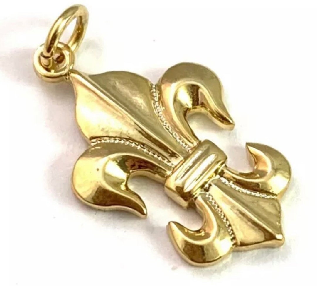 Vintage Charm, Fleur De Lis Charm, Fleur De Lis Jewelry, Vintage