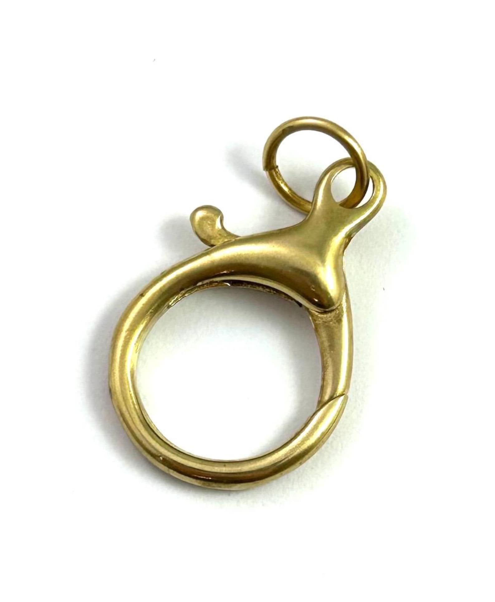 Charm Holder Pendant Large Clasp Clip for Charms Brass Metal Jewelry ...