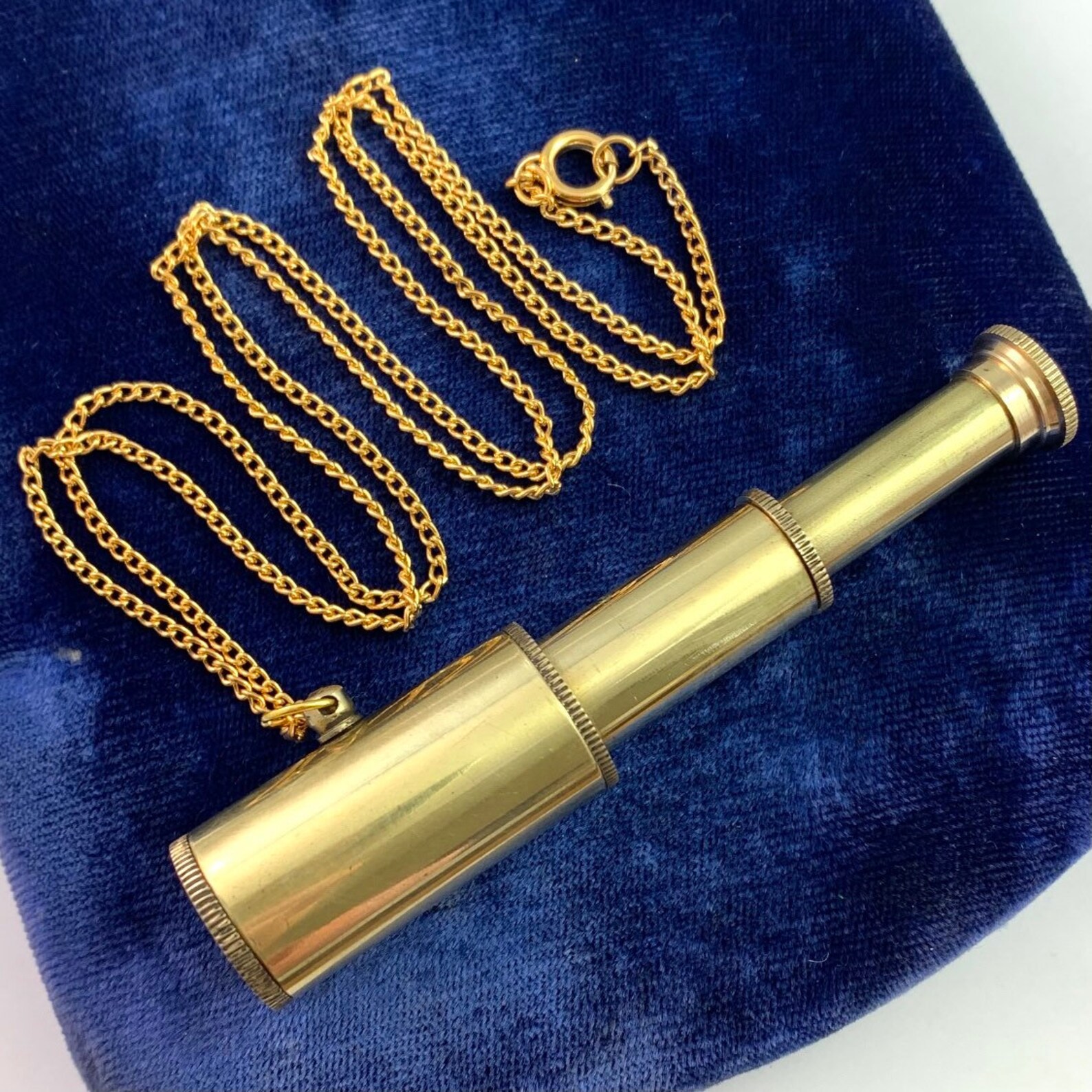 Telescope Necklace Telescope Pendant Necklace Pocket Etsy