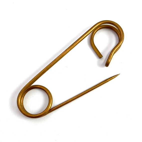 Large Safety Pin, Vintage Safety Pin, kilt Pin, vinta… Gem