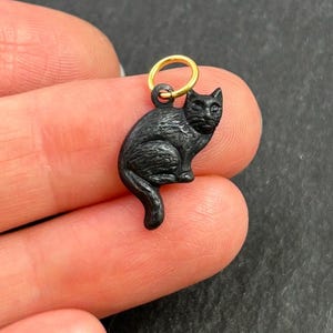 Black Cat Charm Necklace Pendant Halloween Jewelry for Women Witch Cat ...