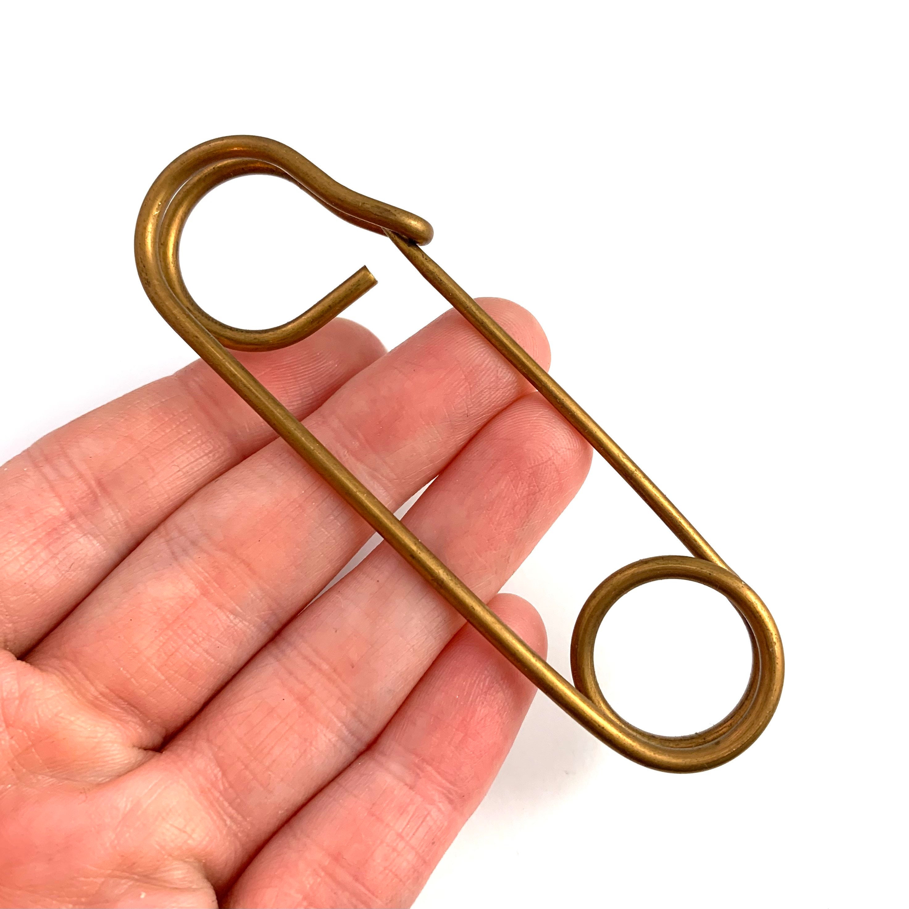 Large Safety Pin, Vintage Safety Pin, Kilt Pin, Vintage Brass Pin