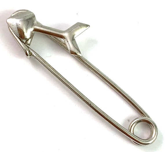 Arrow Pin, Vintage Safety Pin, Vintage Pin, Silve… - image 6