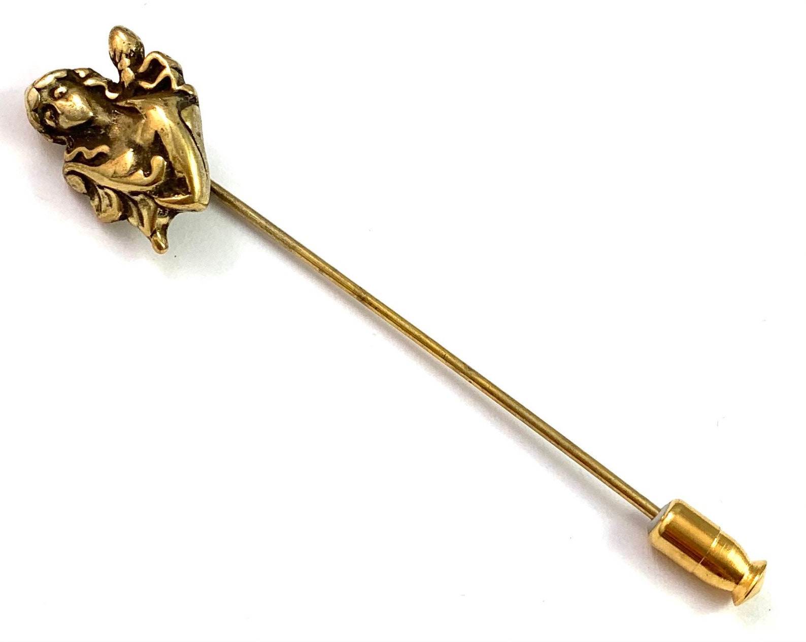 Lapel Stick Pin Victorian Woman Vintage Jewelry Lapel Pin Etsy