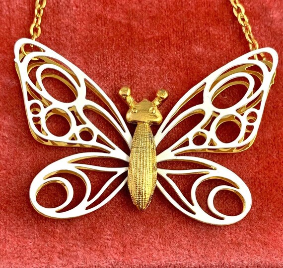 Butterfly Necklace, Vintage Butterfly Jewelry, Vintag… Gem