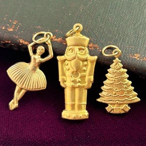 Charm Pendants For Women Ballerina Nutcracker Baller Gifts For Her Christmas Tree Charm Jewelry For Women Brass Metal Stamping Charms Qty: 1