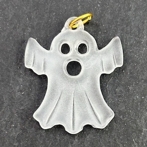 Spooky Charm Ghost Halloween Black Bat Charm Halloween Jewelry For Women Spooky Season Resin Charm For Necklace Gift For Her Qty: 1 Charm