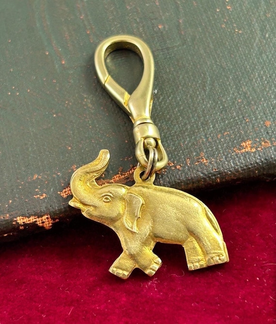 Lucky Elephant Clip Charm Gift for Her Purse Charm With Clip Bag