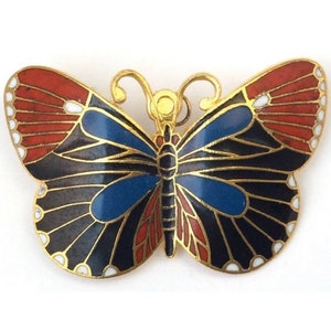 Vintage Butterfly Brooch, Enamel Butterfly Pin, Vintage Jewelry, Butterfly Jewelry, Vintage Brooch, Butterfly Brooch