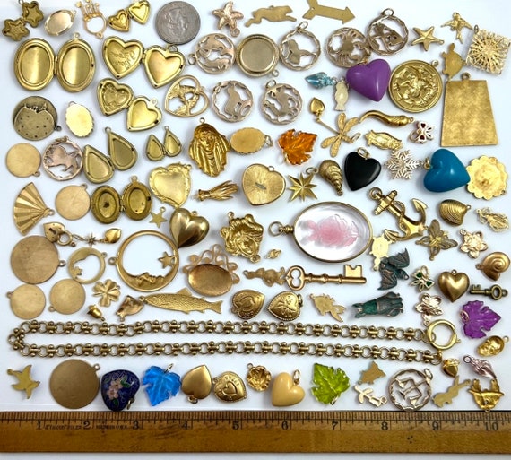 60pcs Jewelry Making Charms Jewellery Charme Antique...