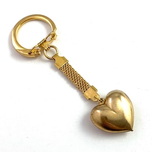 Vintage Keychain, Vintage Key Holder, Vintage Keychains, Keychain With Charm, Vintage Accessories, heart keychain