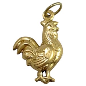 Chicken Charm Necklace Pendant Puffy Brass Charm Farm Gift For Her Chicken Hen Farmouse Gift Jewelry Charm For Bracelet Homestead Gift image 5