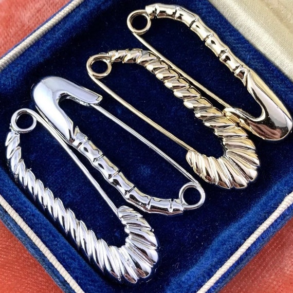 Vintage Safety Pins, Safety Pin Set, Vintage Jewel
