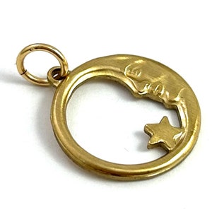 Three Stories Crescent Moon Charm