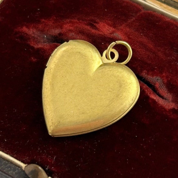 Heart Locket, Vintage Locket, Brass Heart Locket, 