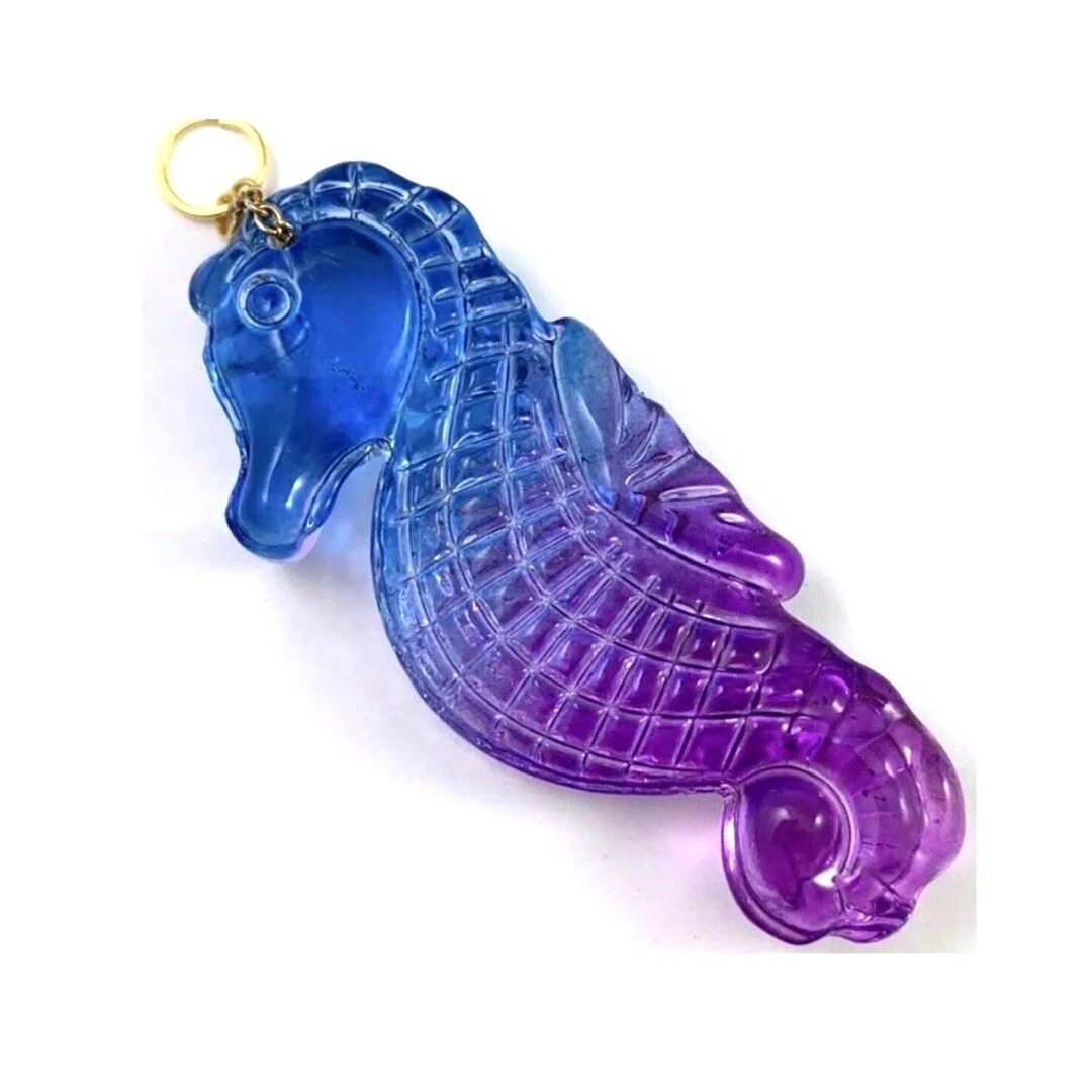 Seahorse Necklace Pendant Glass Seahorse Pendant Glass Etsy