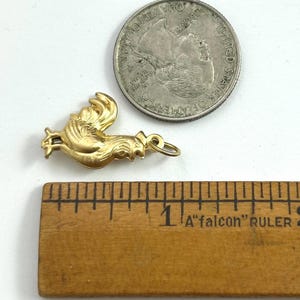 Chicken Charm Necklace Pendant Puffy Brass Charm Farm Gift For Her Chicken Hen Farmouse Gift Jewelry Charm For Bracelet Homestead Gift image 10