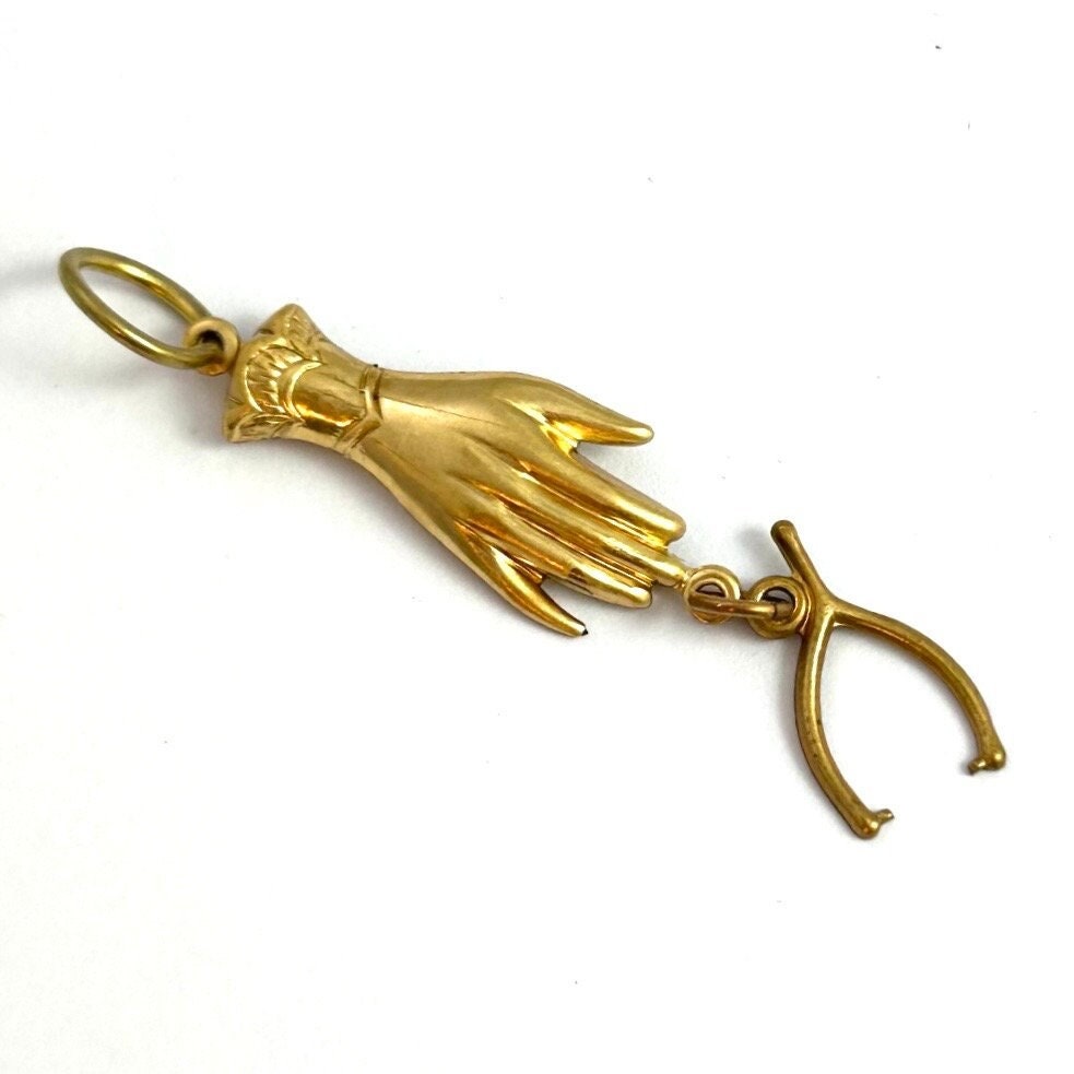 Wishbone Charm - Etsy