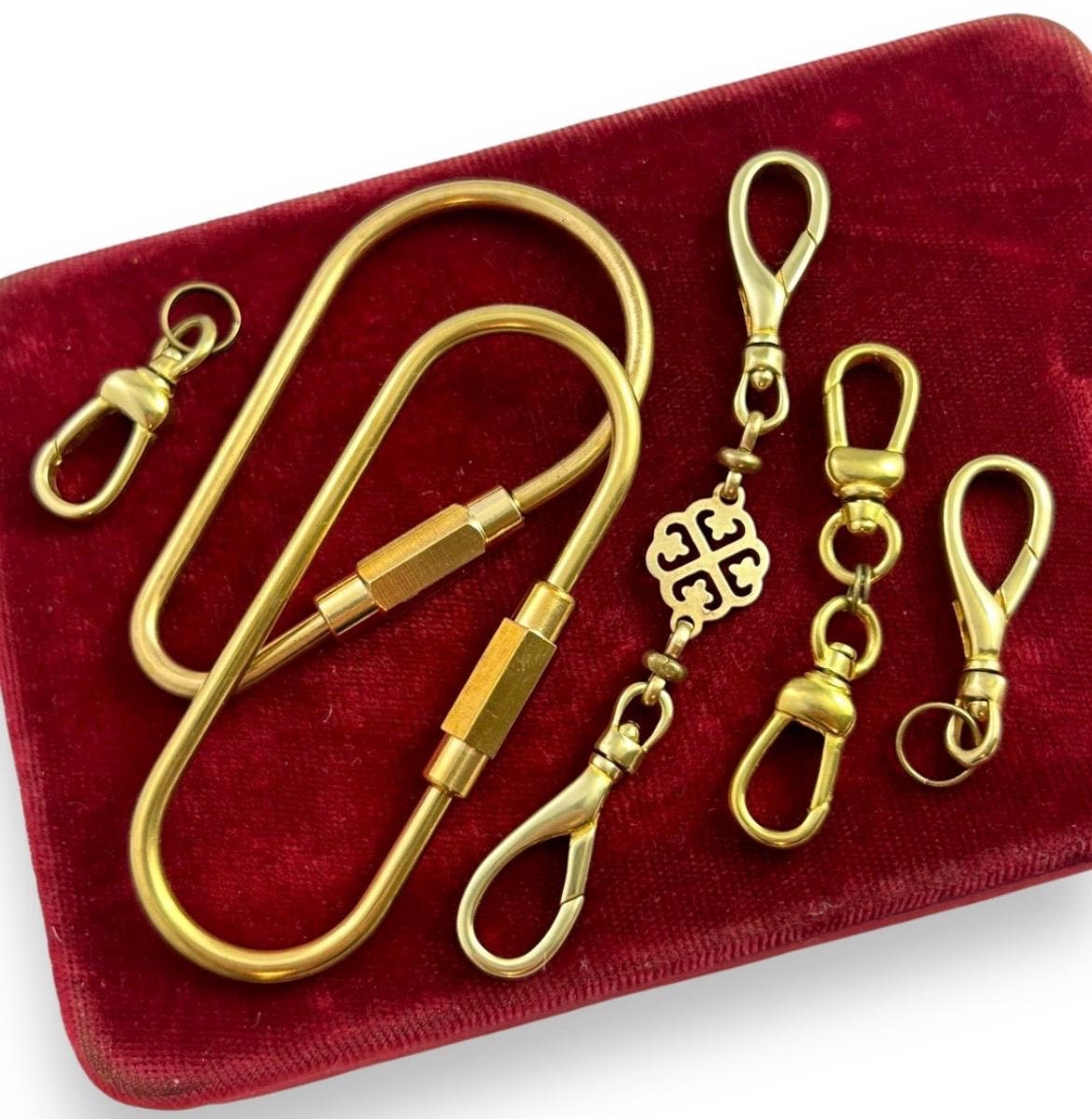 ヴィヴィアンウエストウッド　KENT BRASS KEYRING CLIP LV Key Accessory - Key Ring Chain Accessory With Swiveling