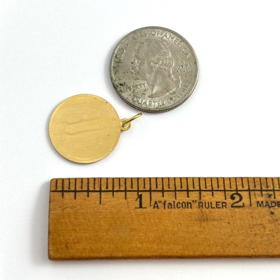 initial charm, initial letter pendant, vintage ch… - image 10