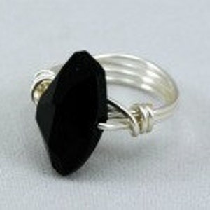 Swarovski wire wrapped ring