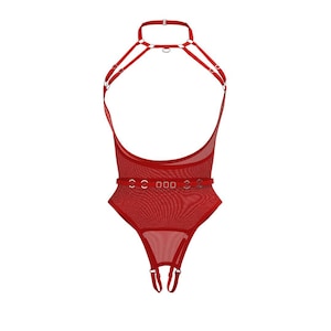 Cupless bodysuit -  Handmade lingerie bodysuit in custom size