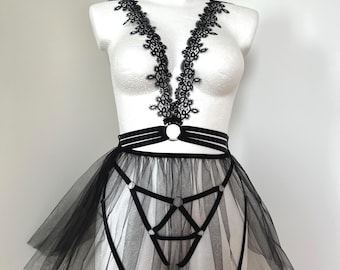 Harness woman outfit, Chest harness for women, Top harness belt, Harness lingeries, Fullbody harness, Waist belt, Harness bodysuit