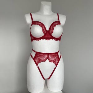 Open cupless shelf bra - Plus size Quarter cup bra Cupless lingerie with support for custom sizes different colors | Mature