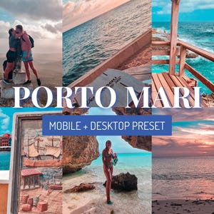 Porto Mari | Lightroom Preset Curaçao Theme | Mobile & Desktop | Tropical Summer Beach Vacation Photo Filter