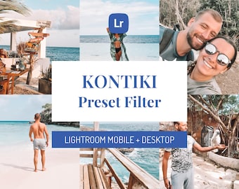 Kontiki | Lightroom Preset Curaçao Theme | Mobile & Desktop | Tropical Summer Beach Vacation Photo Filter
