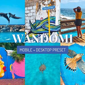 Wandomi | Lightroom Preset Curaçao Theme | Mobile & Desktop | Tropical Summer Beach Vacation Photo Filter