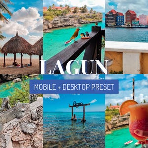 Lagun | Lightroom Preset Curaçao Theme | Mobile & Desktop | Tropical Summer Beach Vacation Photo Filter